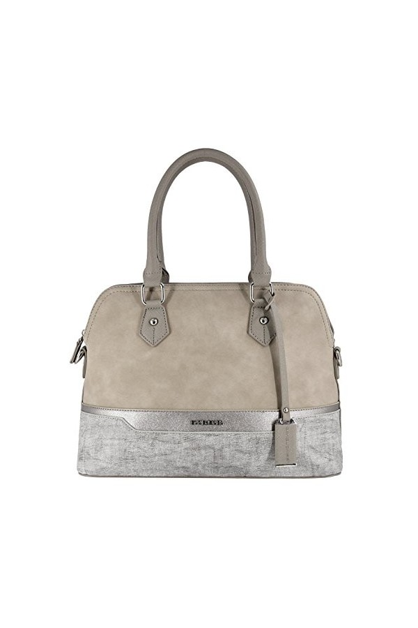 David Jones - Sac à Main Femme Bugatti - Cabas Fourre-Tout Bandes Cuir PU Multicolore Porté Epaule Bandoulière - Tote Shopper