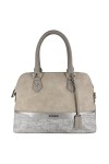 David Jones - Sac à Main Femme Bugatti - Cabas Fourre-Tout Bandes Cuir PU Multicolore Porté Epaule Bandoulière - Tote Shopper