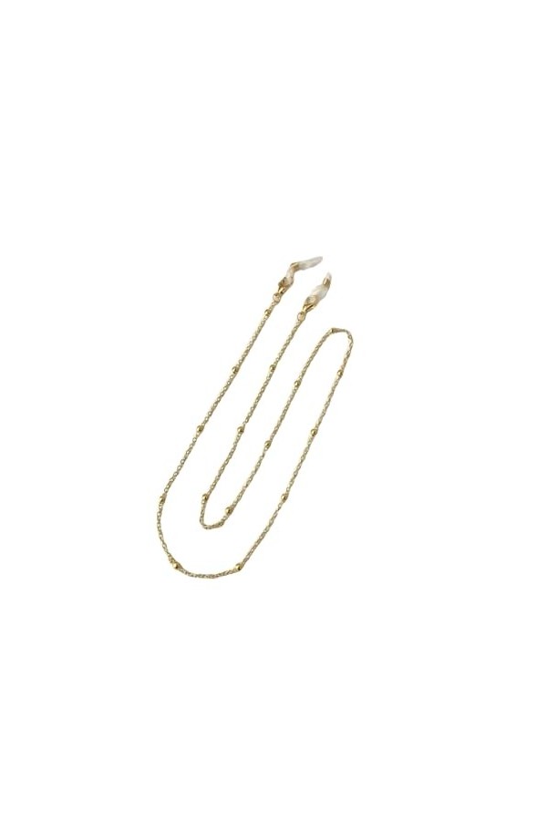 Chaîne De Lunettes Chaîne De Masque De Lunettes En Perles, 5 Pièces, Chaîne De Lunettes Anti-Perte, Or