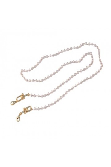 Chaîne De Lunettes 2 Pièces De Chaîne De Perles Boucle En Forme De U Chaîne De Masque Anti-Perte Accessoires Pour Écouteurs C