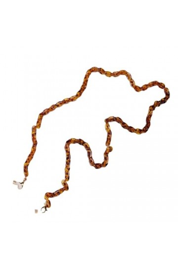 Chaîne De Lunettes 2 Pièces De Chaîne De Masque Anti-Perte En Acrylique, Chaîne De Lunettes En Écaille De Tortue, Chaîne DAc