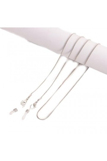 Chaîne De Lunettes 5 Pièces Chaîne Serpent Lunettes Chaîne Masque Masque Accessoires De Fixation, Argent B