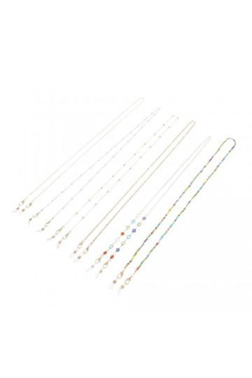 GALPADA 6 Pièces Chaîne De Lunettes Masque Chaîne Lunettes Lanière Chaîne De Lunettes Pour Le Sport Lecture Chaînes De Lunett