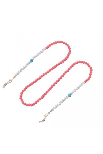 Chaîne De Lunettes Chaîne De Lunettes En Perles Roses Pour Femmes, 5 Pièces, Accessoires De Masque