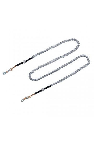 Chaîne De Lunettes Chaîne De Lunettes En Perles Blanches Pour Femmes, 5 Pièces, Accessoires De Masque