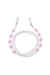 Chaîne De Lunettes Chaîne De Lunettes En Perles Acryliques Roses Pour Femmes, 5 Pièces, Perles Transparentes, Accessoires De 