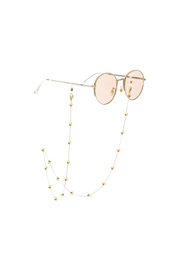 Lot de 3 sangles de lunettes de soleil avec support de lunettes de soleil pour femme, sans couleur, taille unique