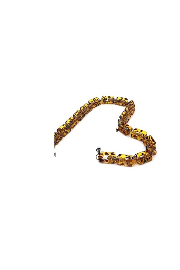 HOOENG Longe Lunettes chaînes for Femmes léopard Acrylique Visage Masque lanière Mode Lunettes de Soleil Sangles Lunettes cha