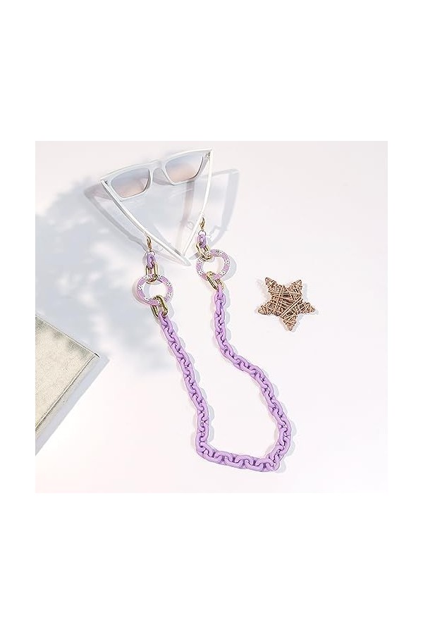 LEFEDA Lot de 2 sangles de lunettes de soleil pour homme et femme, sans couleur, taille unique