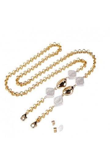 Chaîne De Lunettes 3 Pièces Collier En Or Masque Chaîne Suspendue Chaîne De Lunettes Chaîne De Masque De Perles Chaîne DÉcou