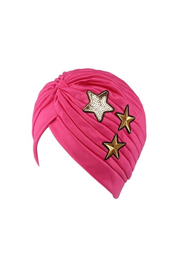 MoreChioce Chimio Turban Femme,Bonnet en Coton pour Chimio Chapeau Mode Cheveux Bandeau Indienne Hijab Casquette Musulman Hea