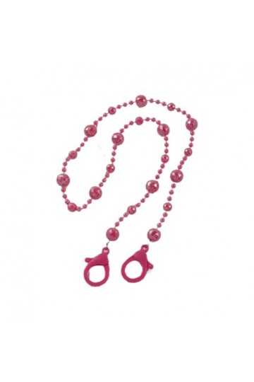 Chaîne De Lunettes 5 Pièces Perles Acryliques Anti-Perte Masque Chaîne Écouteur Accessoire Chaîne Lunettes Chaîne, Rose