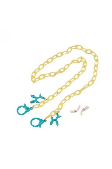 Chaîne De Lunettes Chaîne En Résine En Alliage, 4 Pièces, Ballon, Masque De Chien, Chaîne DÉcouteurs, Accessoires, Chaîne De