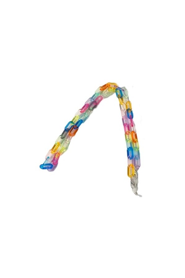 Chaîne De Lunettes 3 Pièces De Chaîne En O En Résine Colorée, Chaîne De Masque Anti-Perte, Accessoires, Chaîne De Lunettes, C