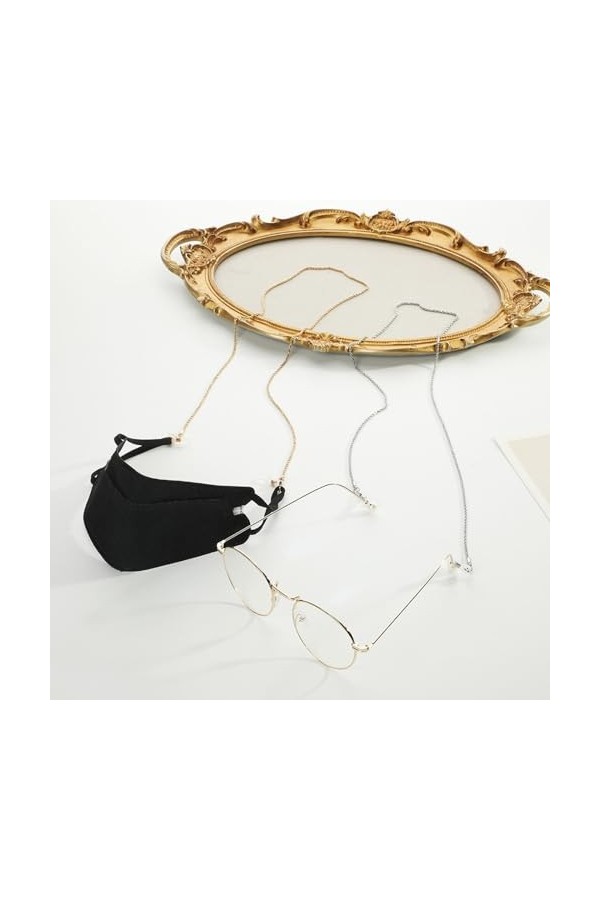 Chaîne De Lunettes Chaîne Torsadée En Cuivre Pour Masque Et Casque, 2 Pièces, Chaîne De Lunettes Anti-Perte