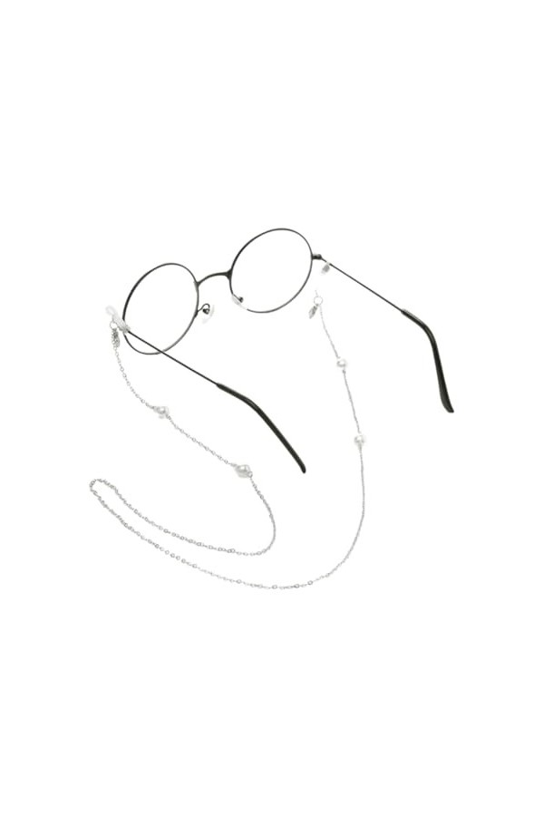 Chaîne De Lunettes Chaîne De Lunettes En Perles, 5 Pièces, Chaîne Antidérapante, Lanière De Lunettes, Masque De Cou Suspendu,