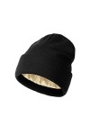 TOEECY Bonnet Femme Hiver Doux et Chaud Bonnet Tricoté Simple et Classique Fine Tricot Chapeau avec Satin Doublé Protéger la 