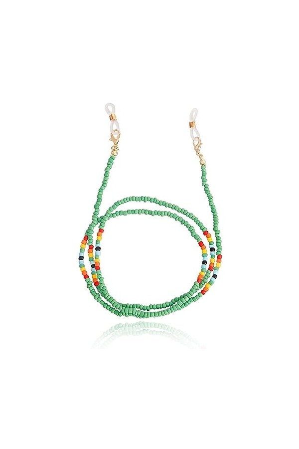 Chaîne De Lunettes Chaîne De Lunettes En Perles De Riz Colorées, 5 Pièces, Bijoux, Accessoires De Perles, Chaîne De Masque An