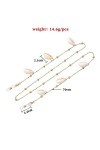 Chaîne De Lunettes Chaîne De Lunettes En Perles De Coquillage, 5 Pièces, Accessoires Pour Femmes