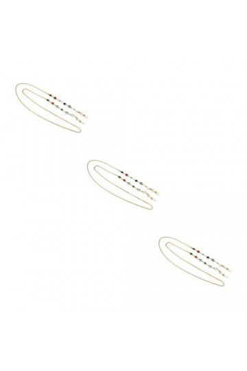 Healifty 3 Pièces Cordon De Lunettes De Soleil Lunettes De Soleil Femme Lunettes De Soleil Pour Femmes Porte-lunettes En Perl