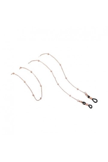 Chaîne De Lunettes 5 Pièces Accessoires De Lunettes De Soleil Pour Femmes Chaîne Chaîne Anti-Chute Lanière Chaîne Perlée, Or