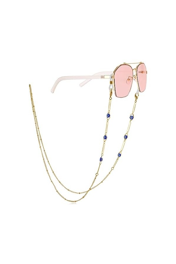 Chaîne De Lunettes Bijoux De Lunettes Colorés, 5 Pièces, Accessoires De Lunettes, Lanière Anti-Perte, Chaîne De Lunettes Anti