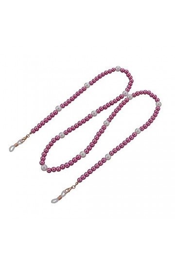 Chaîne De Lunettes Chaîne De Lunettes En Perles Roses Pour Femmes, 5 Pièces, Accessoires De Masque