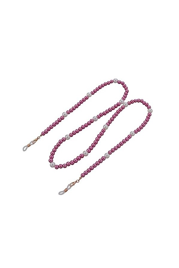 Chaîne De Lunettes Chaîne De Lunettes En Perles Roses Pour Femmes, 5 Pièces, Accessoires De Masque
