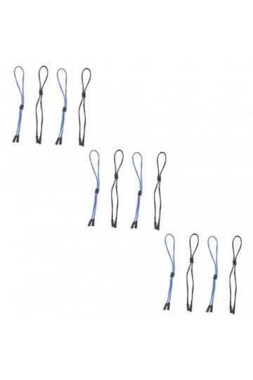 Mikikit 12 Pièces Sangle Porte-lunettes Lanières De Lunettes Embouts De Branches De Lunettes Chaîne De Lunettes Chaînes De Lu