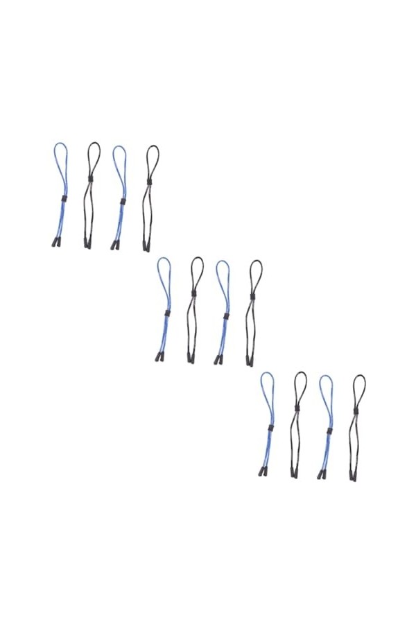 Mikikit 12 Pièces Sangle Porte-lunettes Lanières De Lunettes Embouts De Branches De Lunettes Chaîne De Lunettes Chaînes De Lu