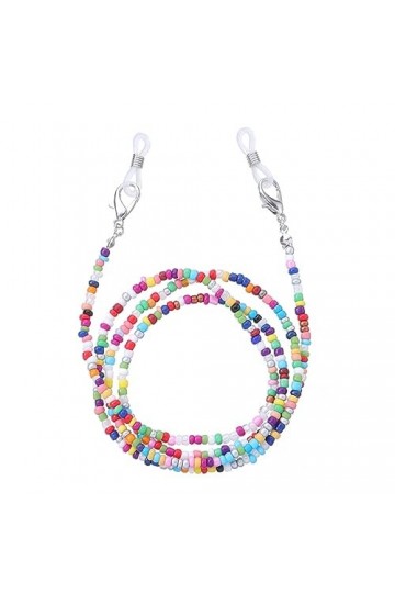 Chaîne De Lunettes Porte-Lunettes Mignon 5 Pièces, Chaîne De Masque, Perles De Riz Colorées, Accessoires Pour Femmes