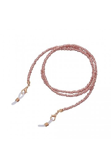 Chaîne De Lunettes Chaîne De Lunettes En Perles De Riz Dorées, 5 Pièces, Support De Masque Facial Antidérapant Pour Femmes, R