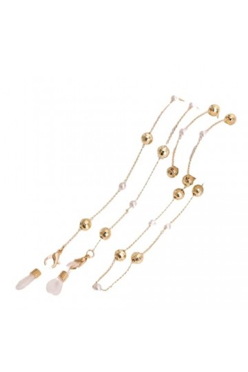 Chaîne De Lunettes 5 Pièces Lunettes Chaîne Suspendue Chaîne De Lunettes En Cristal Chaîne De Masque De Perle Chaîne De Lunet