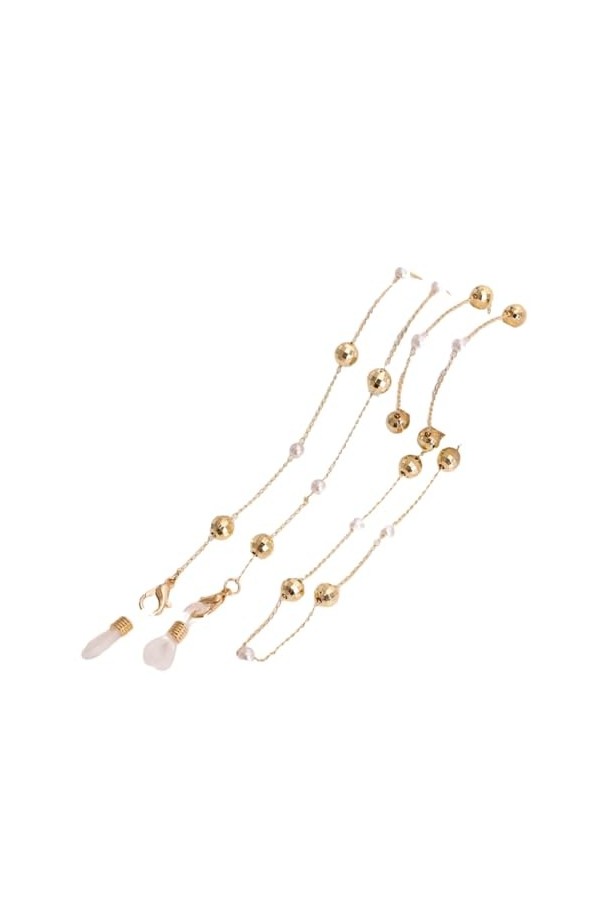 Chaîne De Lunettes 5 Pièces Lunettes Chaîne Suspendue Chaîne De Lunettes En Cristal Chaîne De Masque De Perle Chaîne De Lunet