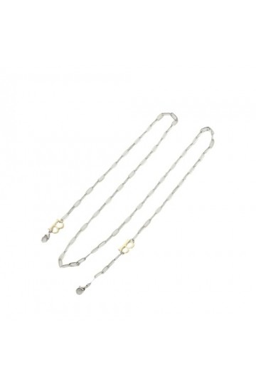 Chaîne De Lunettes 3 Pièces Chaîne En Cuivre En Forme De O Pendentif En Alliage Chaîne De Masque Anti-Perte Chaîne DÉcouteur