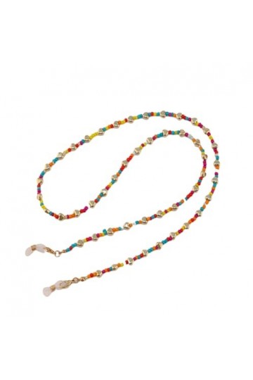 Chaîne De Lunettes 3 Pièces Perles Amour Anti-Perte Masque Chaîne Accessoire Lunettes Chaîne, Coloré