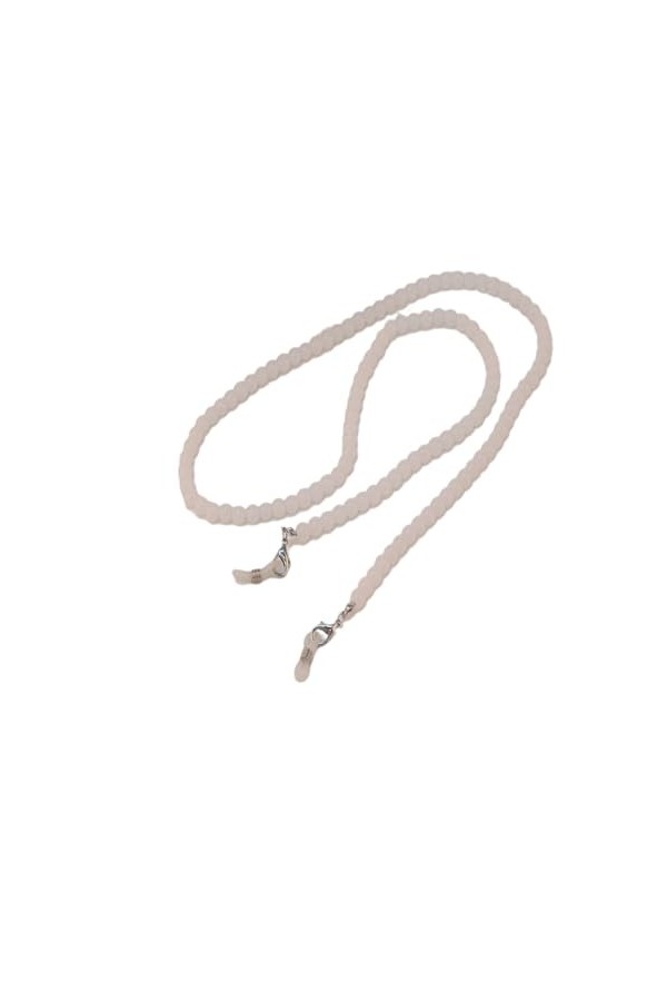 Chaîne De Lunettes 4 Morceaux De Chaîne De Masque En Verre Noir Blanc Bleu Rose Chaîne De Lunettes Anti-Perte Suspendue Au Co