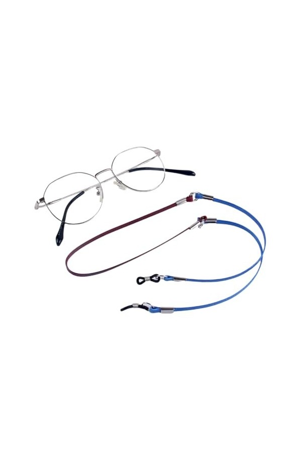 Chaîne De Lunettes 5 Pièces De Lunettes De Soleil Double Couleur Assorties, Lunettes Anti-Chute, Cordon De Masque, Cordon De 