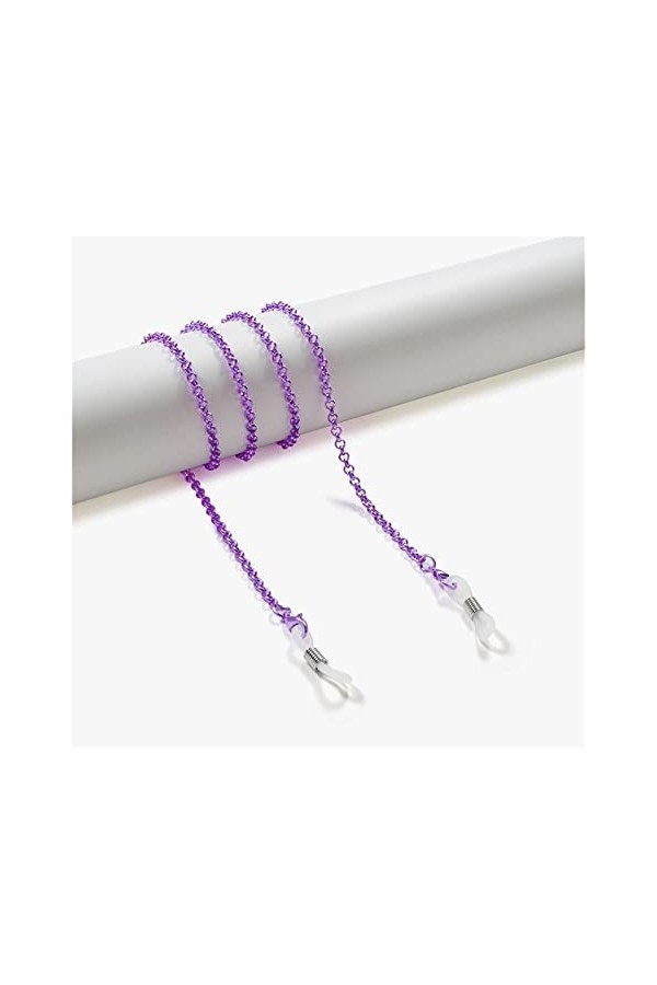 BELLAY Chaîne de Lunettes de Lecture Lunettes de Soleil Porte-Cordon Sangle de Cou Collier de Corde Cordon de Lunettes Color