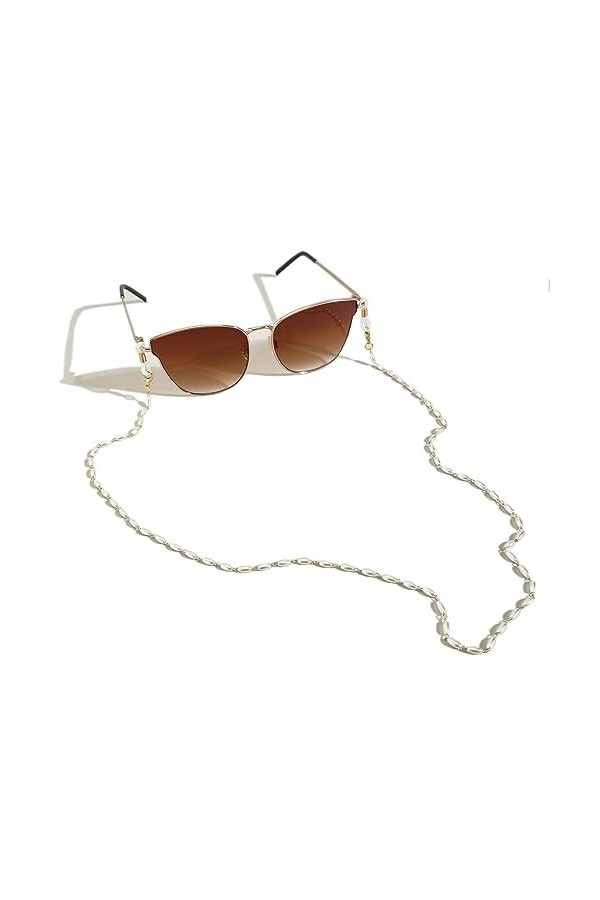 Chaîne De Lunettes 5 Pièces De Chaîne Faite À La Main Pour Lunettes De Cou Suspendues Pour Femmes, Corde De Masque, Lanière D
