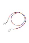 Chaîne De Lunettes 5 Pièces De Perles De Riz Colorées Chaîne De Lunettes Antidérapantes Masque Multifonction Pour Femme Corde