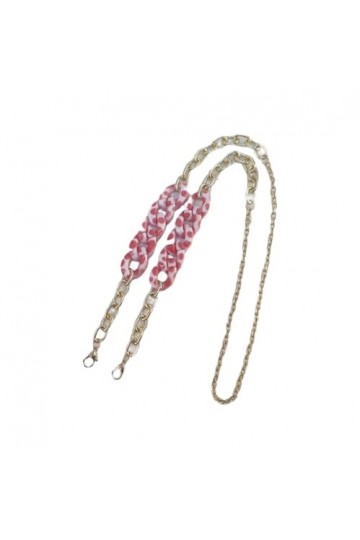 Chaîne De Lunettes 3 Pièces Chaîne En Aluminium Acrylique Imprimé Léopard Chaîne De Masque Anti-Perte Écouteur Accessoire Cha