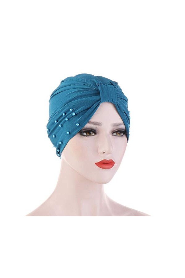 TININNA Cottone & Bamboo Bonnet de Nuit Femme Chapeaux Bandeau Mode Musulmanes pour Perte de Cheveux Cancer Chimiothérapie