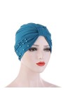 TININNA Cottone & Bamboo Bonnet de Nuit Femme Chapeaux Bandeau Mode Musulmanes pour Perte de Cheveux Cancer Chimiothérapie