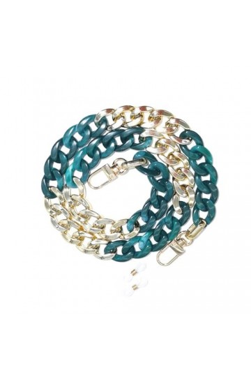 Chaîne De Lunettes 3 Pièces DÉpissure Acrylique Chaîne De Cou Suspendue Imprimé Léopard Chaîne De Lunettes Transparente Chaî