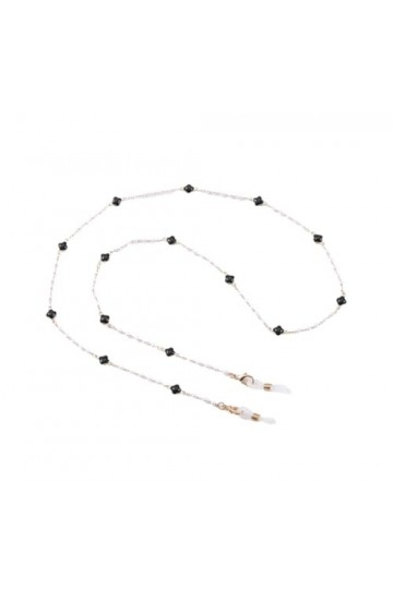 Chaîne De Lunettes 2 Pièces Licou Lunettes Chaîne Perle Anti-Perte Lanière Chaîne Collier De Perles Masque Chaîne, F