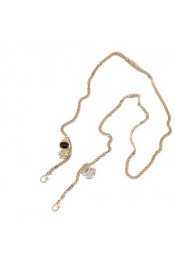 Chaîne De Lunettes 3Pcs Chaîne De Cuivre Latérale Plaquée Or Électrolytique Chaîne De Masque Anti-Perte Chaîne De Lunettes D