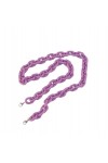 Chaîne De Lunettes Chaîne O Épaisse En Acrylique Pour Masque Anti-Perte, Accessoire De Chaîne De Lunettes De Couleur, Violet,