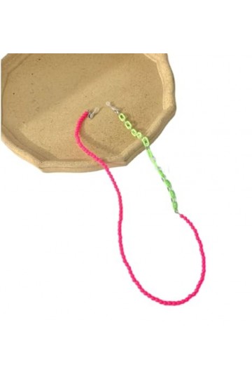 Chaîne De Lunettes Chaîne O En Perles Acryliques Colorées, 3 Pièces, Chaîne De Masque Anti-Perte, Accessoire De Lunettes, Ros