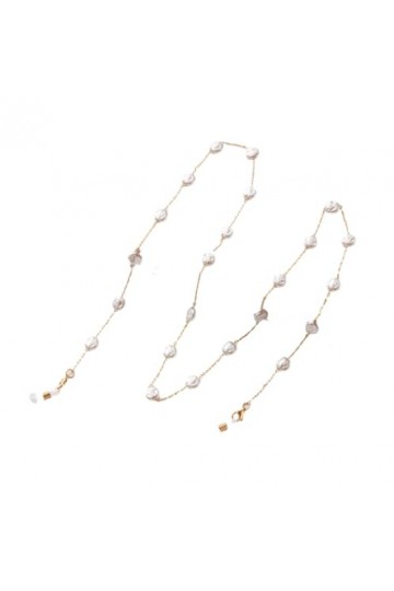 Chaîne De Lunettes 5 Pcs Coeur Perle Licou Cou Chaîne De Lunettes En Métal Masques Anti-Perte, A